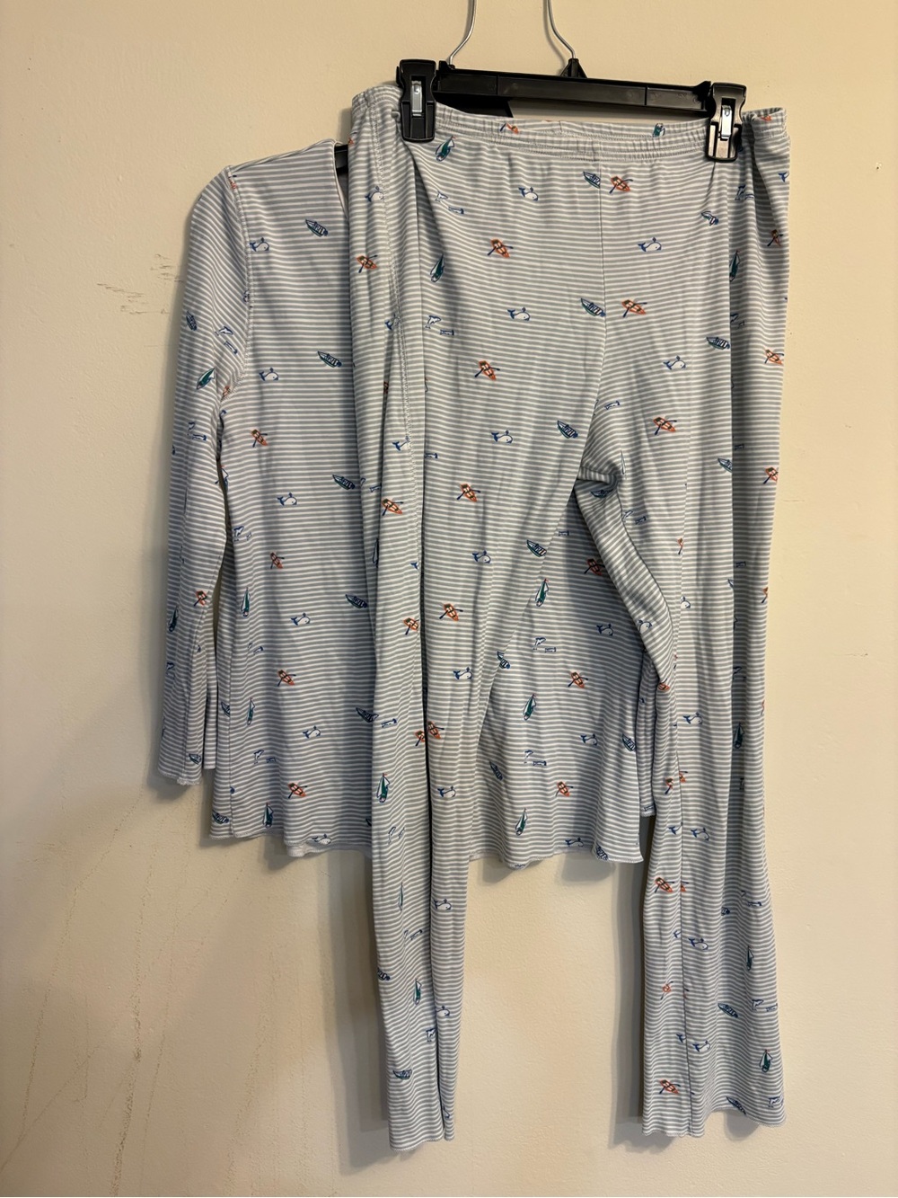 EUC Roller Rabbit Canoe Whale Pajama Set